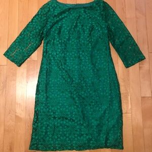 Jessica Howard Green Petite Cocktail Dress Size 6P